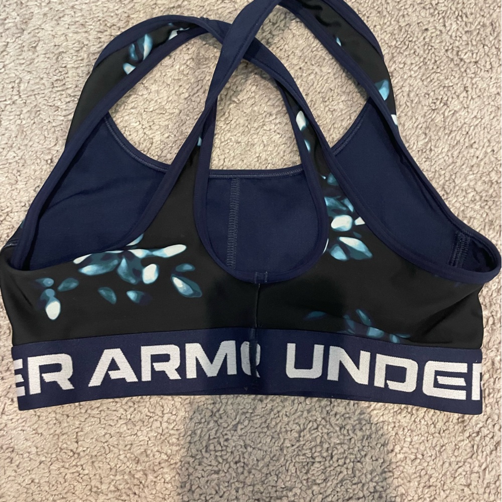 Under Armour Blue and Black Sports Bra Intimates - Picture 2 of 3
